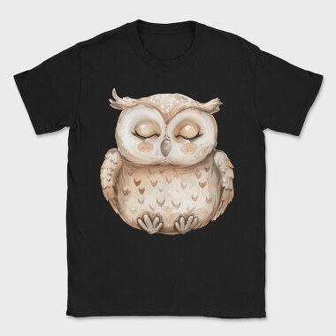Owl Sleeping Cute, Tricou Barbati (Unisex)
