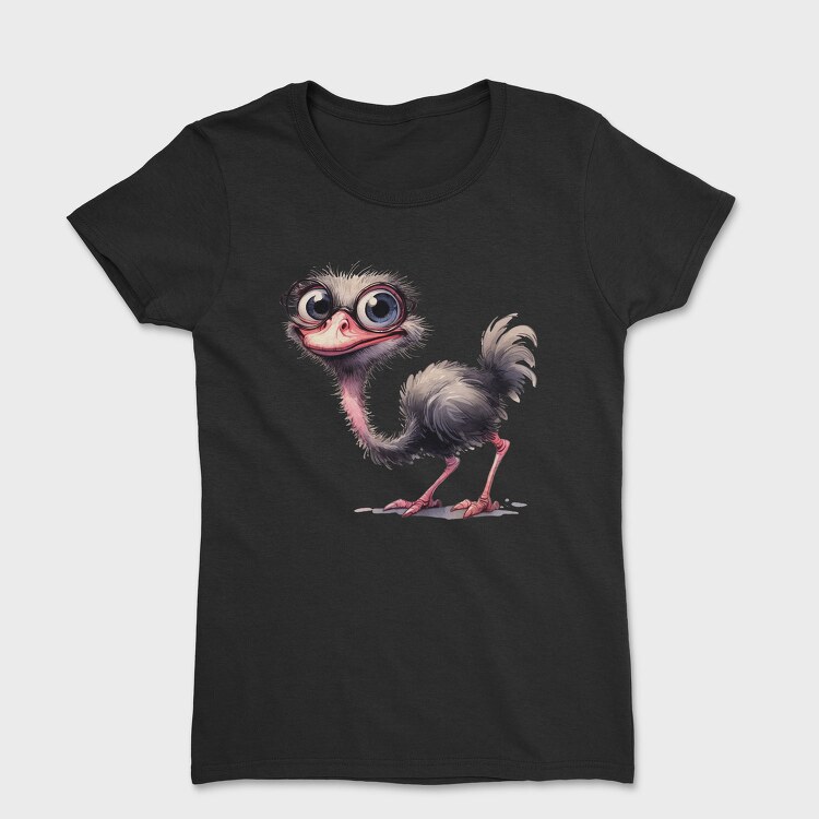 Ostrich Glasses Smile, Tricou Femei