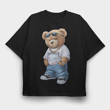 Oversize Tee Bear, Tricou Oversize Barbati (Unisex)