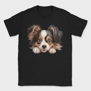 Papillon Peeking, Tricou Barbati (Unisex)