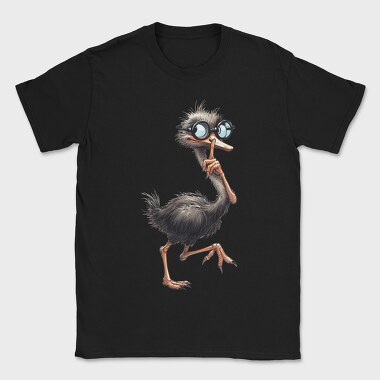 Ostrich Glasses Think, Tricou Barbati (Unisex)