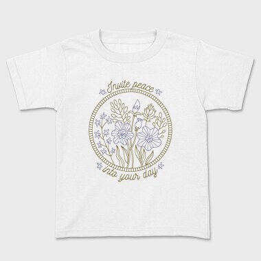 Peaceful Flower Set Quote 04, Tricou Copii