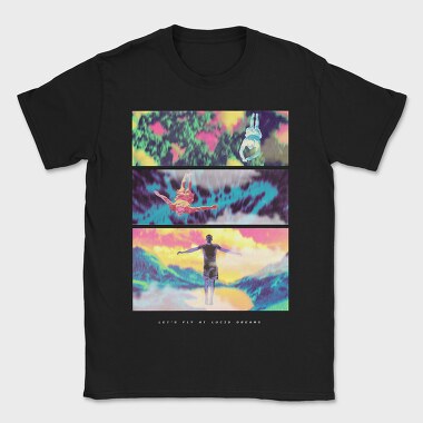 People Flying Psychodelic Lucid, Tricou Barbati (Unisex)