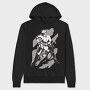 Person With Motorcycle Motorcyclist, Hanorac Oversize Barbati (Unisex)