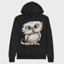 Owl Curious Face, Hanorac Oversize Barbati (Unisex)