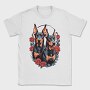 Doberman and Roses, Tricou Barbati (Unisex)