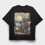 Discover Adventure and Peace in Every Trail, Tricou Oversize Barbati (Unisex)