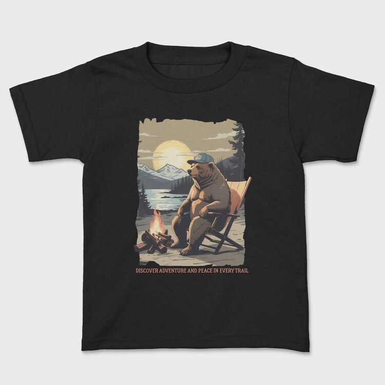 Discover Adventure and Peace in Every Trail, Tricou Copii