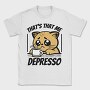 Depresso Cat, Tricou Barbati (Unisex)