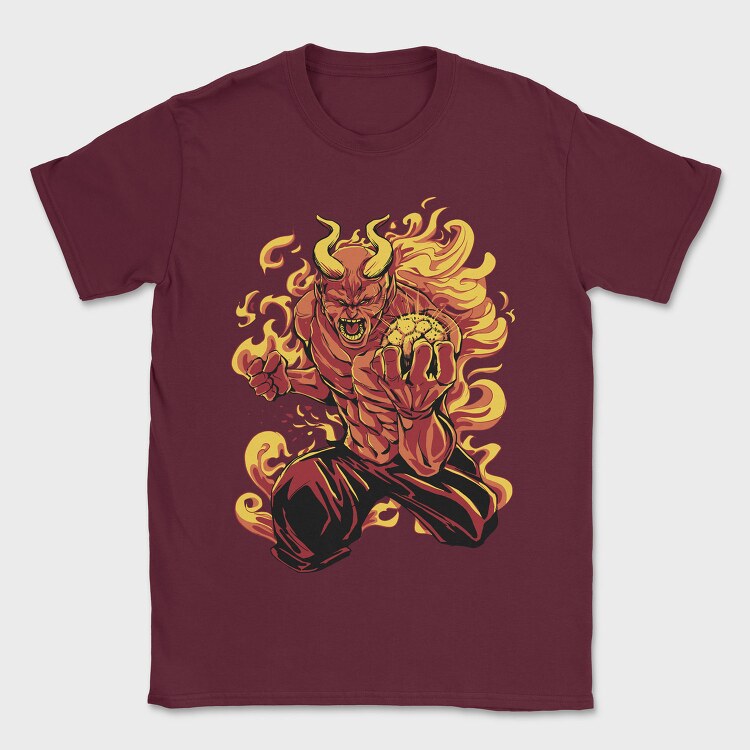 Demon Soccer Fire, Tricou Barbati (Unisex)
