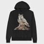 Owls On Stump, Hanorac Oversize Barbati (Unisex)