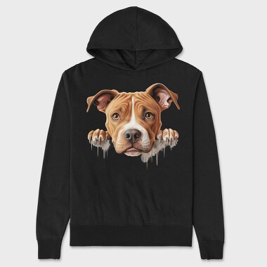 Painting American Pit Bull, Hanorac Oversize Barbati (Unisex)