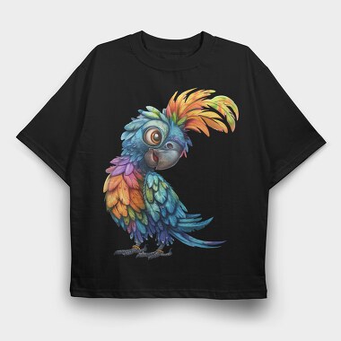 Parrot Feathers, Tricou Oversize Barbati (Unisex)