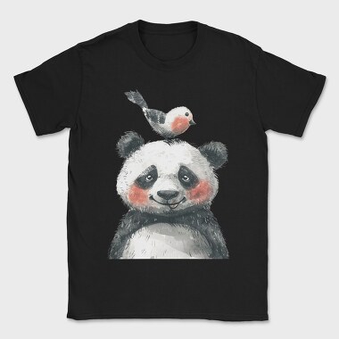 Panda Bird Stack, Tricou Barbati (Unisex)