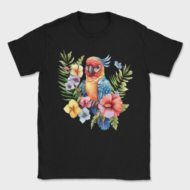 Parrot Flowers Sublimation, Tricou Barbati (Unisex)