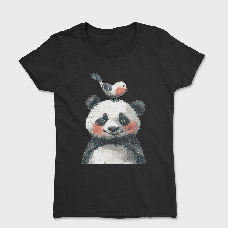 Panda Bird Stack, Tricou Femei
