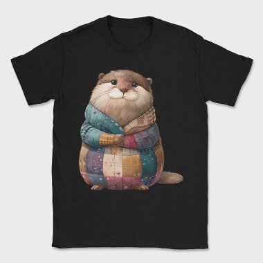 Otter Patchwork Scarf, Tricou Barbati (Unisex)