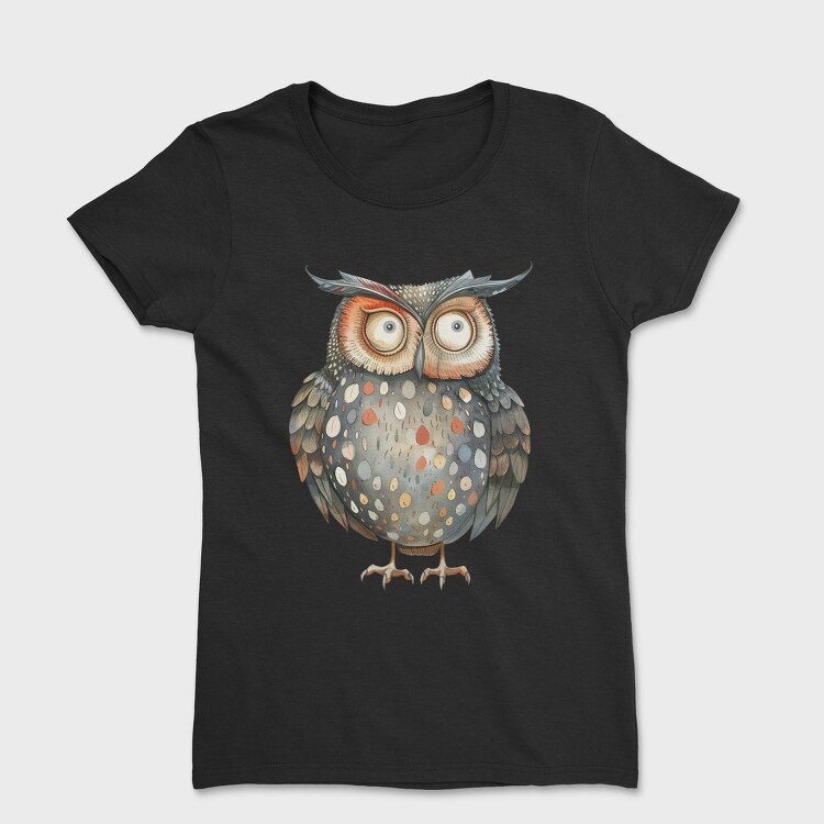 Owl Feathered Feet, Tricou Femei