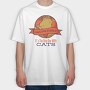 Save Earth Cat Funny Save Our Planet, Tricou Oversize Barbati (Unisex)