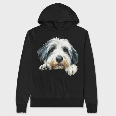 Oldenglishsheepdog Lover, Hanorac Oversize Barbati (Unisex)