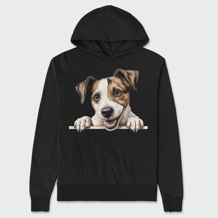 Parson Russell Terrier, Hanorac Oversize Barbati (Unisex)