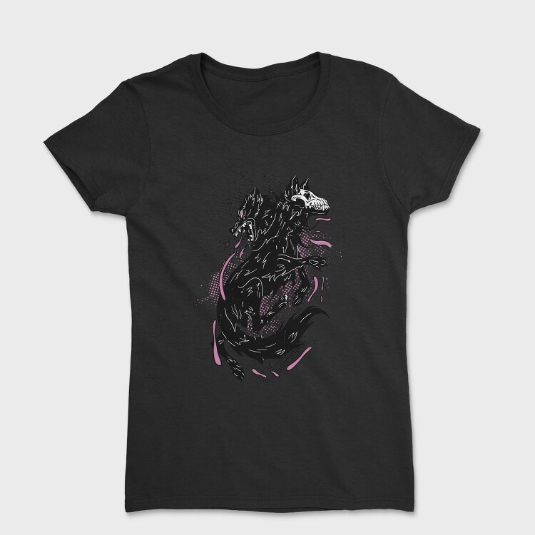 Dark Wolf Skull, Tricou Femei