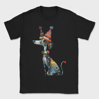Party Dog Icon, Tricou Barbati (Unisex)