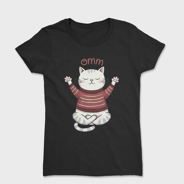 Ommm Cute Cat, Tricou Femei