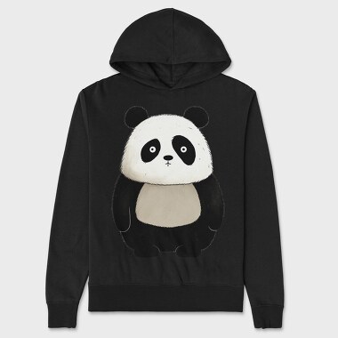 Panda Cute Face, Hanorac Oversize Barbati (Unisex)