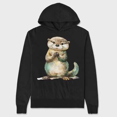 Otter Praying Arms, Hanorac Oversize Barbati (Unisex)