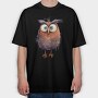 Owl Feathers Wings, Tricou Oversize Barbati (Unisex)
