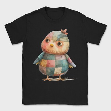 Patchwork Owl Watercolor, Tricou Barbati (Unisex)