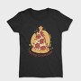 Pepperoni Pizza In Christmas Merry Crustmas, Tricou Femei