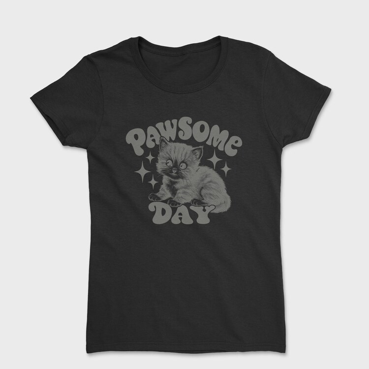 Pawsome Kitten Day, Tricou Femei