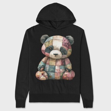 Patchwork Bear Clips, Hanorac Oversize Barbati (Unisex)
