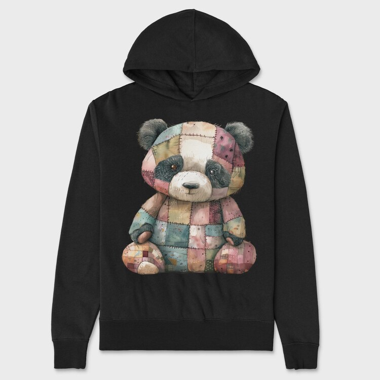 Patchwork Bear Clips, Hanorac Oversize Barbati (Unisex)