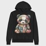 Patchwork Bear Clips, Hanorac Oversize Barbati (Unisex)