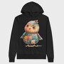 Patchwork Owl Watercolor, Hanorac Oversize Barbati (Unisex)