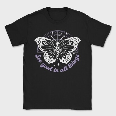 See Good Butterfly Tote, Tricou Barbati (Unisex)
