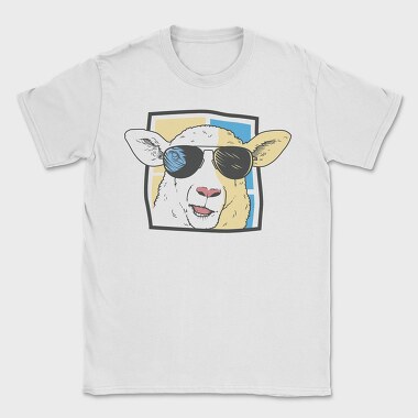 Sheep With Sunglasses, Tricou Barbati (Unisex)