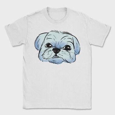 Shih Tzu Dog Portrait, Tricou Barbati (Unisex)