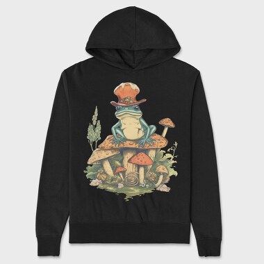 Magical Frog Magician, Hanorac Oversize Barbati (Unisex)