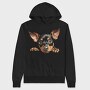 Peeking Manchester Terrier, Hanorac Oversize Barbati (Unisex)