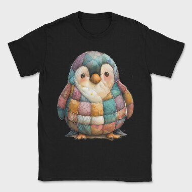 Patchwork Penguin Art, Tricou Barbati (Unisex)