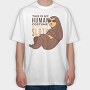 Human Sloth Quote Im A Sloth, Tricou Oversize Barbati (Unisex)