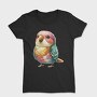 Patchwork Bird Clipart, Tricou Femei
