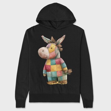 Patchwork Donkey Clipart, Hanorac Oversize Barbati (Unisex)