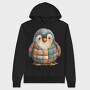 Patchwork Penguin Art, Hanorac Oversize Barbati (Unisex)