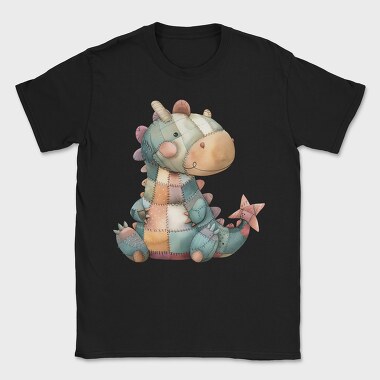 Patchwork Dragon Clips, Tricou Barbati (Unisex)