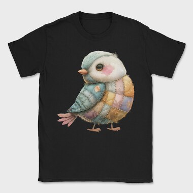 Patchwork Bird Clips, Tricou Barbati (Unisex)